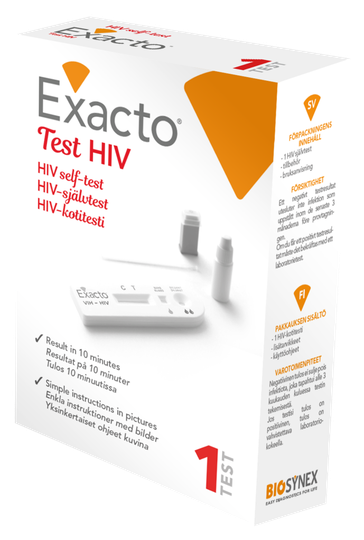 Exacto HIV-kotitesti 1 kpl