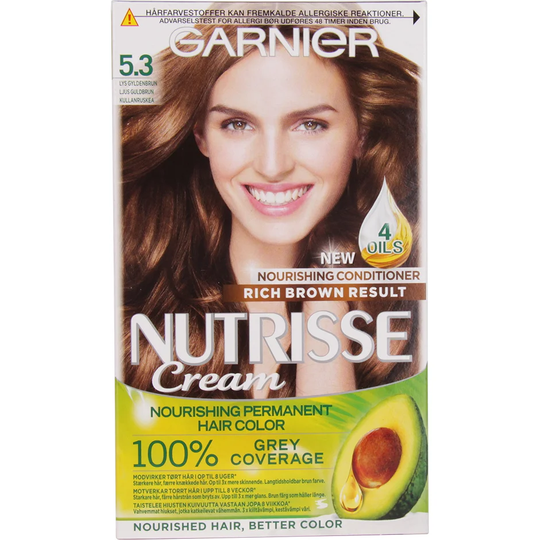 Garnier Nutrisse Macadamia | Garnier Hiusvärit | Ruskea 5.3