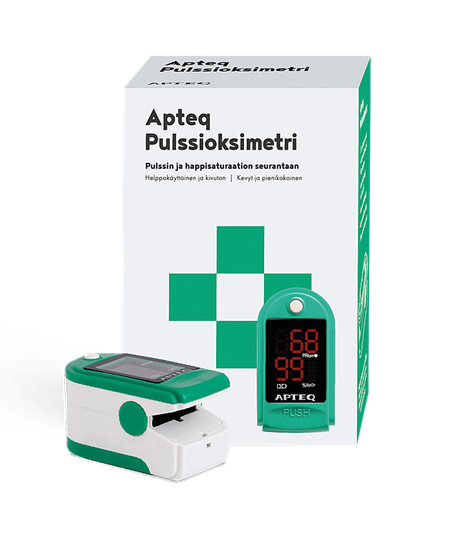 Apteq pulssioksimetri 1 kpl