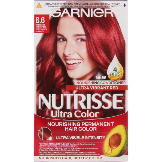 Garnier Nutrisse Intense Red | Garnier Hiusvärit | Punainen 6.6