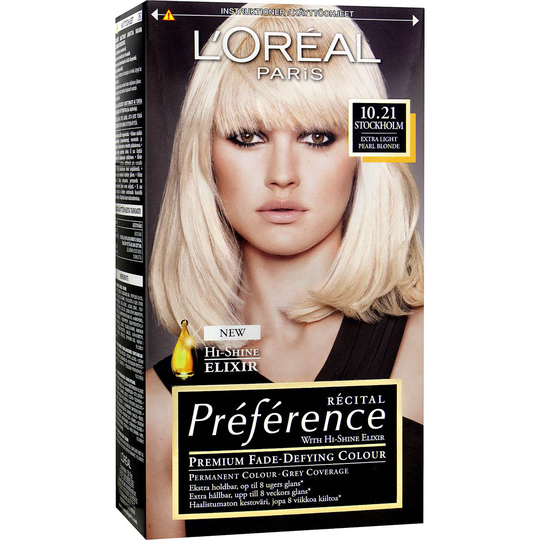 Récital Préférence 10.21 Stockholm Extra Ljus Pärlemorsblond, L'Oréal Paris Hiusvärit
