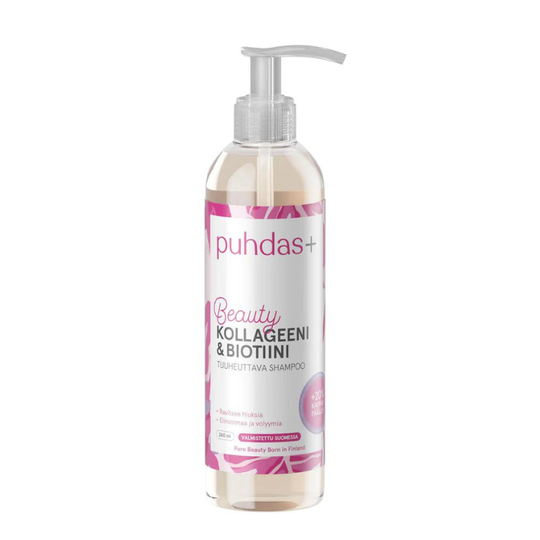Puhdas+ kollageeni & biotiini Shampoo 240 ml