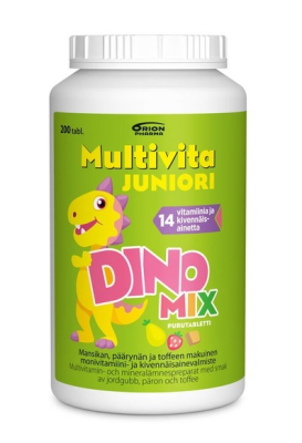 Multivita Juniori Dino Mix Monivitamiini 200 purutabl