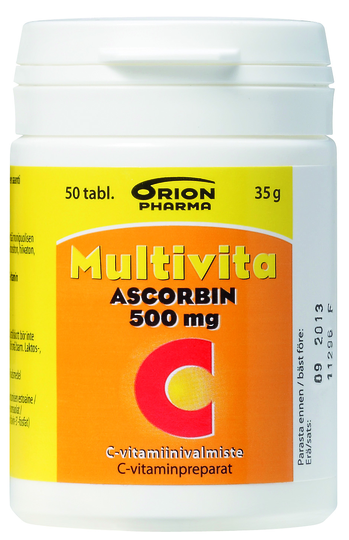 Multivita Ascorbin 50 tabl 500mg