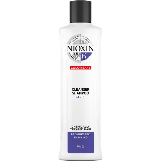 NIOXIN System 6 Cleanser Shampoo, karheat ja käsitellyt hiukset