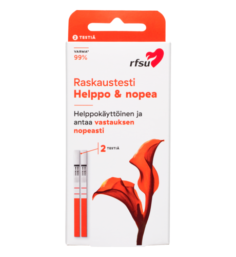 RFSU Raskaustestiliuska 2 kpl