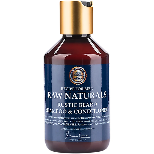 Raw Naturals Rustic Beard Shampoo & Conditioner, 250 ml Raw Naturals by Recipe for Men Parta & Viikset