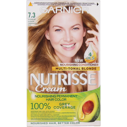 Garnier Nutrisse Cream 7.3 Golden Praline Golden Blonde | Hiusvärit
