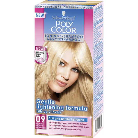 Schwarzkopf Poly Color Toning Shampoo, 09 - Extra Lightblonde, Schwarzkopf Hiussävytteet