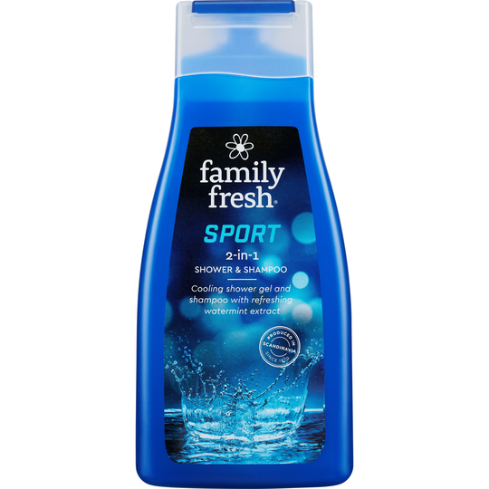 Family Fresh Sport Cooling Shower and Shampoo 500 ml