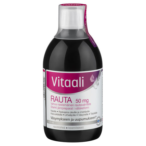 Vitaali Rauta 50 mg 500 ml pullo