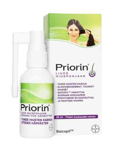 Priorin liuos hiuspohjaan 50 ml