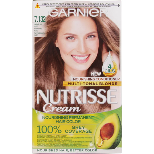 Garnier Nutrisse Cream 7.132 Nude Dark Blonde [ Hiusvärit