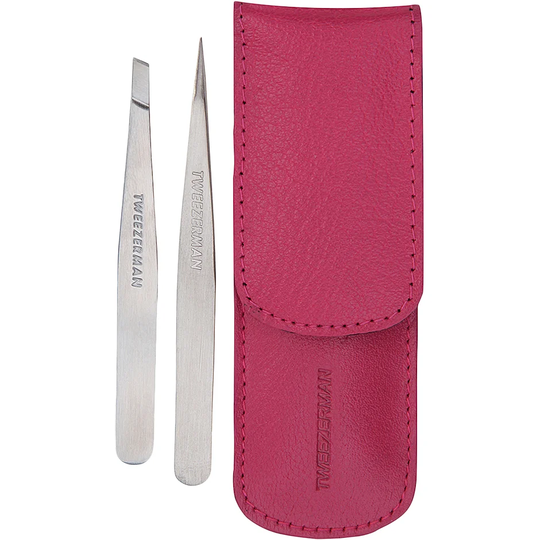 Tweezerman Petite Twwze Set With Pink Case, Tweezerman Pinsetit