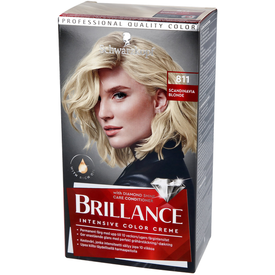 Schwarzkopf Brillance Hair Color 811 Skandinavia Blonde