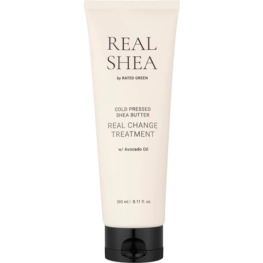 Cold Pressed Shea Butter Real Change Treatment, 240 ml Rated Green Hiuksiinjätettävät hoitoaineet