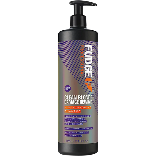 Fudge Clean Blonde Damage Rewind Violet-Toning Shampoo, 1000 ml Fudge Hopeashampoot