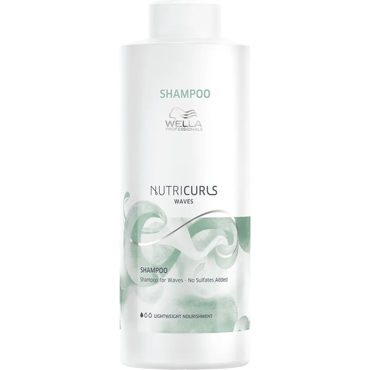 NUTRICURLS Shampoo for Waves, 1000 ml Wella Shampoo