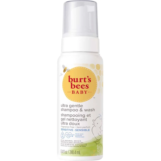 Baby Foaming Shampoo & Wash Sensitive, 248 ml Burt's Bees Äidille & Vauvalle