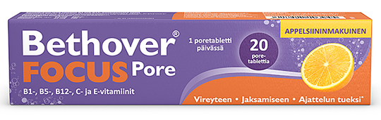 Bethover Focus Pore appelsiini 20 poretabl