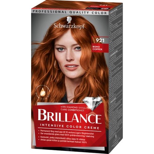 Schwarzkopf Brillance Hair Color 921 Boho Copper