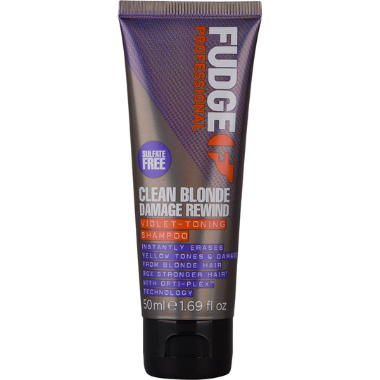 Fudge Clean Blonde Damage Rewind Violet-Toning Shampoo, 50 ml Fudge Hopeashampoot