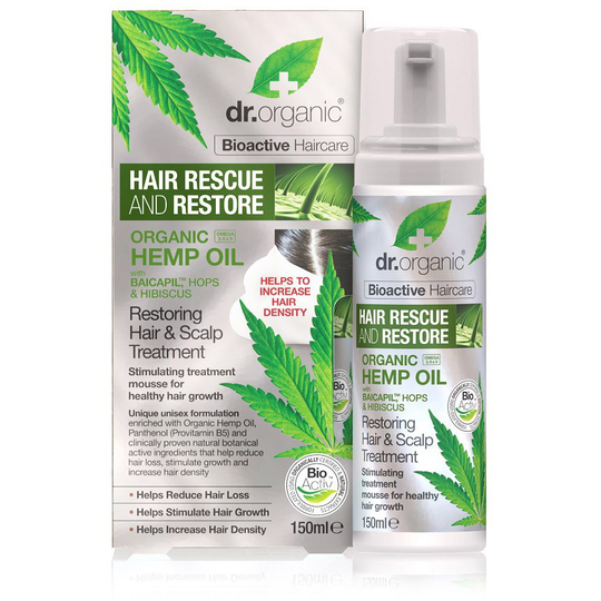 Dr. Organic Hemp Oil Hair Treatment Mousse Hair Loss 150 ml