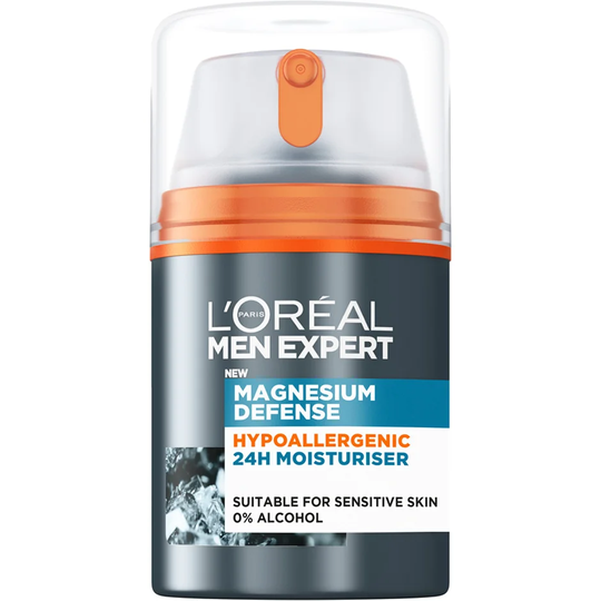Men Expert Magnesium Defence Hypoallergenic, 50 ml L'Oréal Paris Päivävoiteet