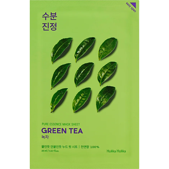 Holika Holika Pure Essence Mask Sheet - Green Tea, Holika Holika Kasvonaamio