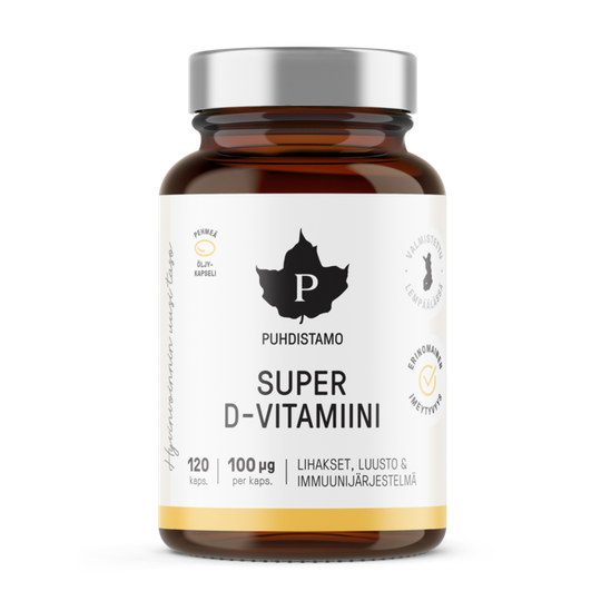 Puhdistamo Super D-vitamiini 120