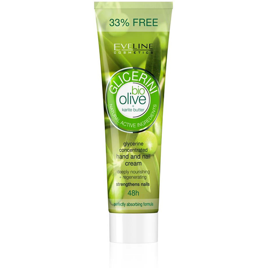 Eveline Cosmetics Glicerini Hand And Nail Cream With Olive 100 m