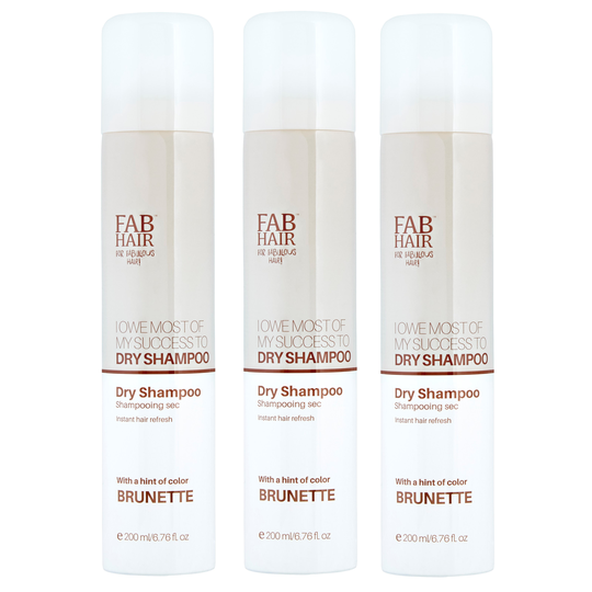FAB Hair Dry Shampoo Brunette Trio