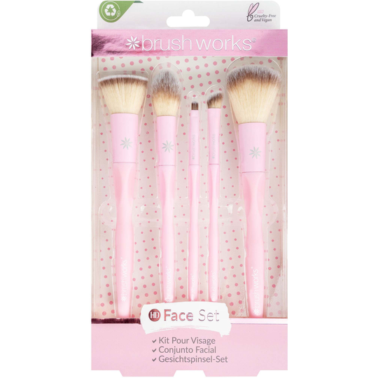 Brushworks HD Complete Face Set - 5 Brush Set