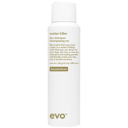 Water Killer Dry Shampoo Brunette, 200 ml evo Kuivashampoo