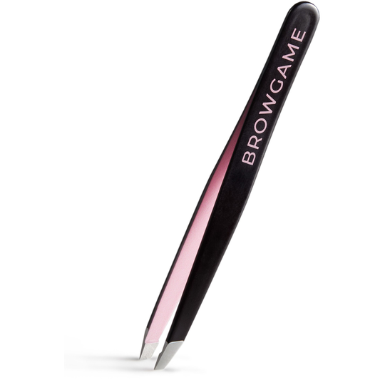 Browgame Cosmetics Signature Slanted Tweezer Pink