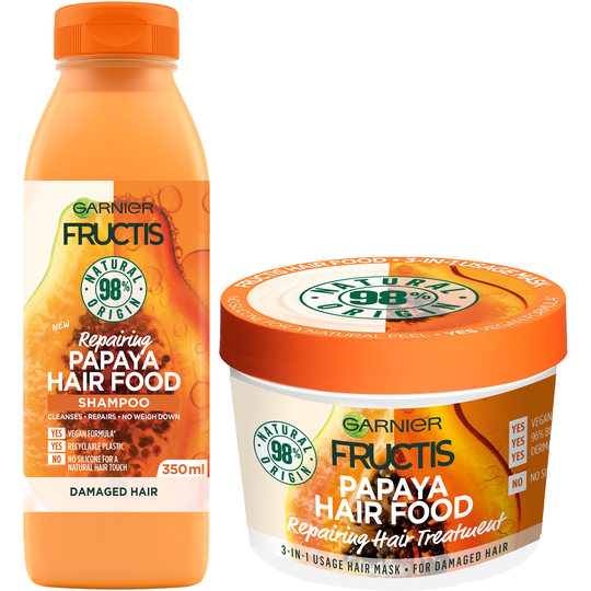 Garnier Fructis Hair Food Papaya pakkaus