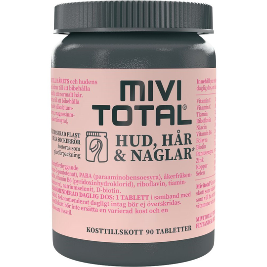 MIVITOTAL Hud, Hår & Naglar 90 tabletter